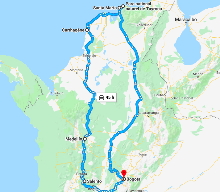 road trip colombie 15 jours